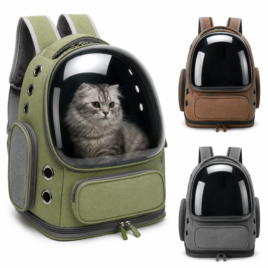 Sac à Dos Transparent de Transport pour Chien et Chat