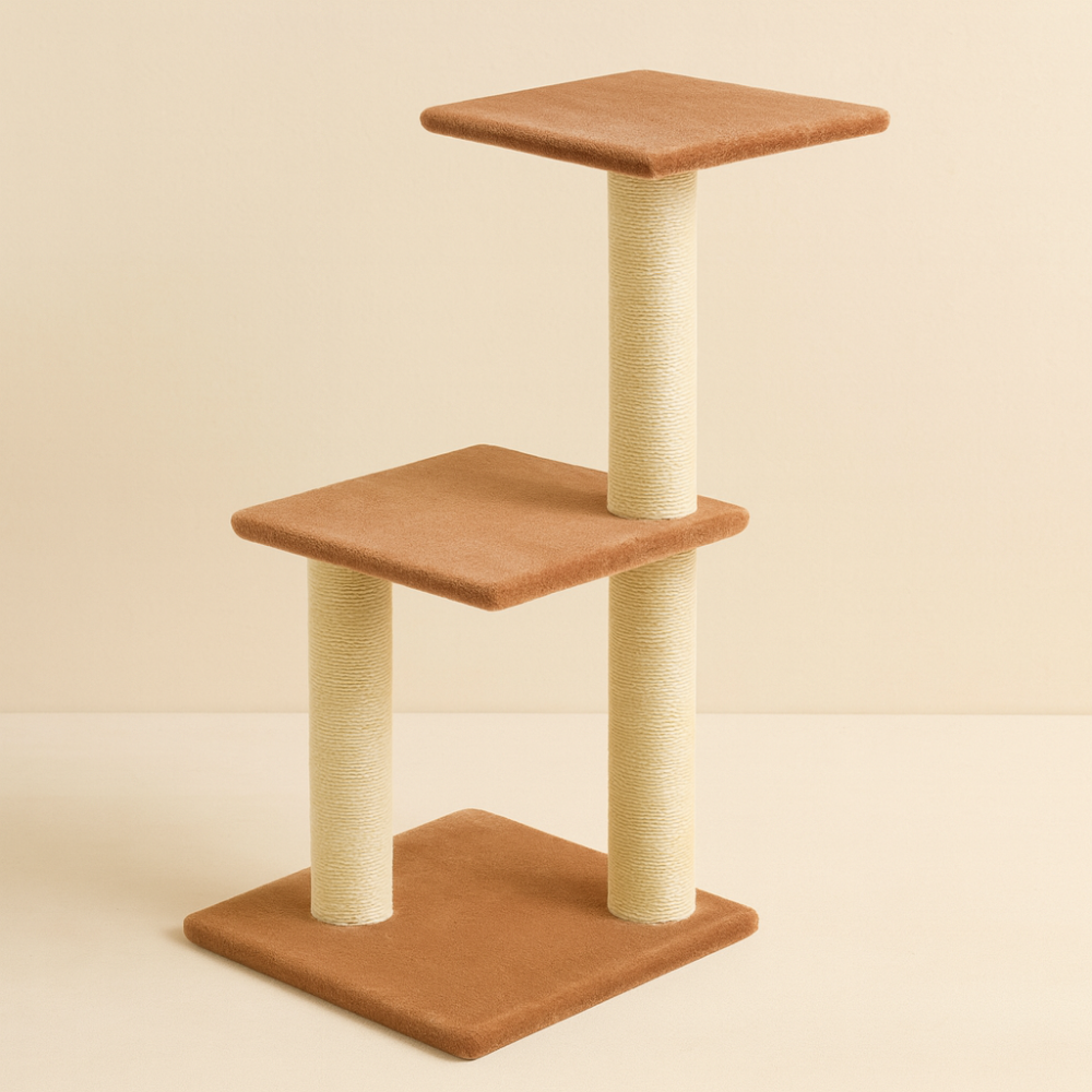 Arbre à Chat Multi-Niveaux 80 cm Griffoirs et Plateformes Stables pour 1 à 2 Chats d’Intérieur